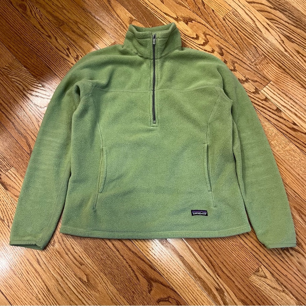 Vintage Patagonia Synchilla Half Zip Marsupial Fleece Pullover Green Women’s L
